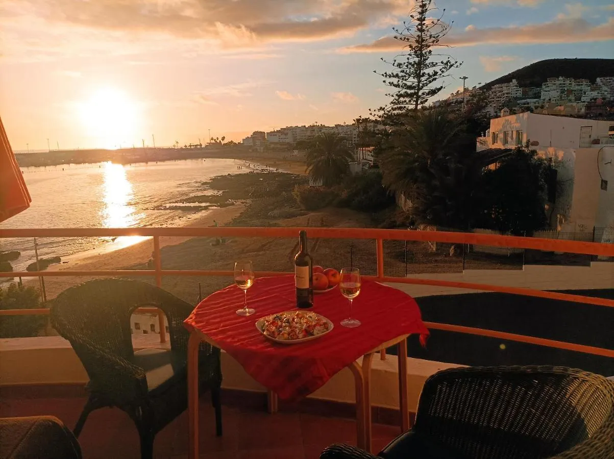 Apartment First Line Playa Los Cristianos Beachfront Ocean View Spain